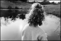 Lila in canoe